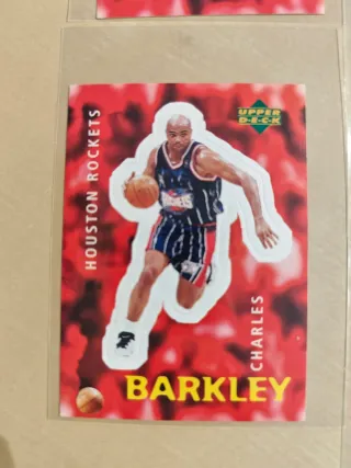 Lote de 7 cromos-pegatina NBA legends UpperDeck 97