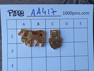 AA417 lote pins de Suiza