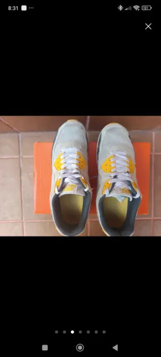 Nike Air Max 90 Beige y Amarillo