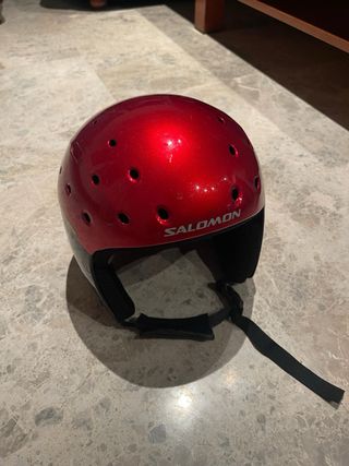 Casco de esquí Salomon rojo