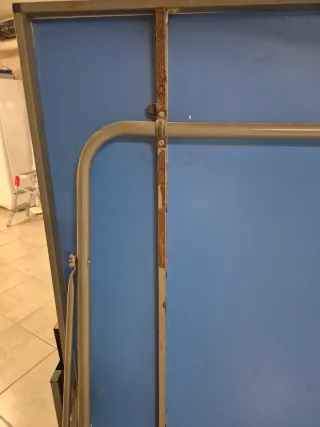 Tavolo da ping pong da esterno blu