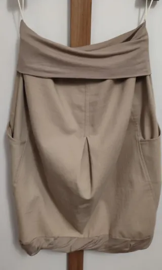 Gonna palloncino beige