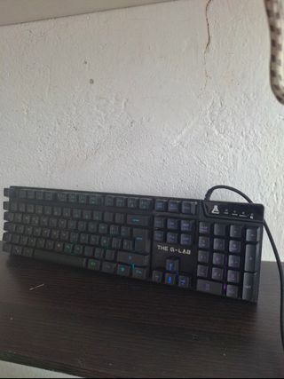 Teclado THE G-LAB RGB Negro