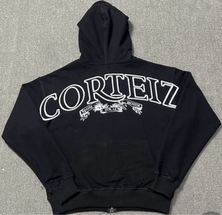 Chaqueta Corteiz Negra Cremallera