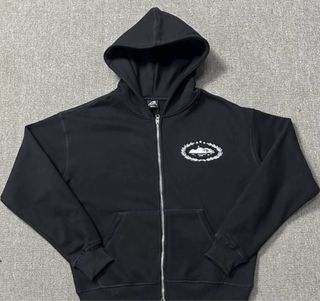 Chaqueta Corteiz Negra Cremallera
