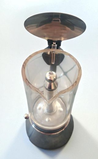 Caffettiera vintage trasparente 3 tazze