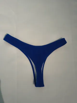 Tanga bikini azul