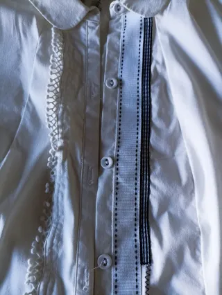 Camisa juvenil blanca