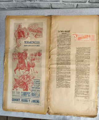 Álbum 1  Cartel Toros Valencia 1913