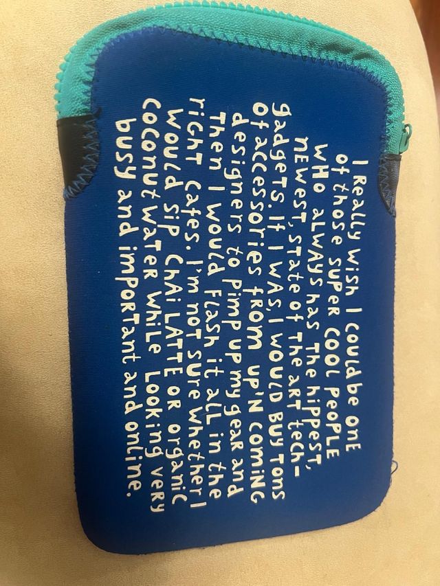 Custodia per iPad Mini blu e bianca