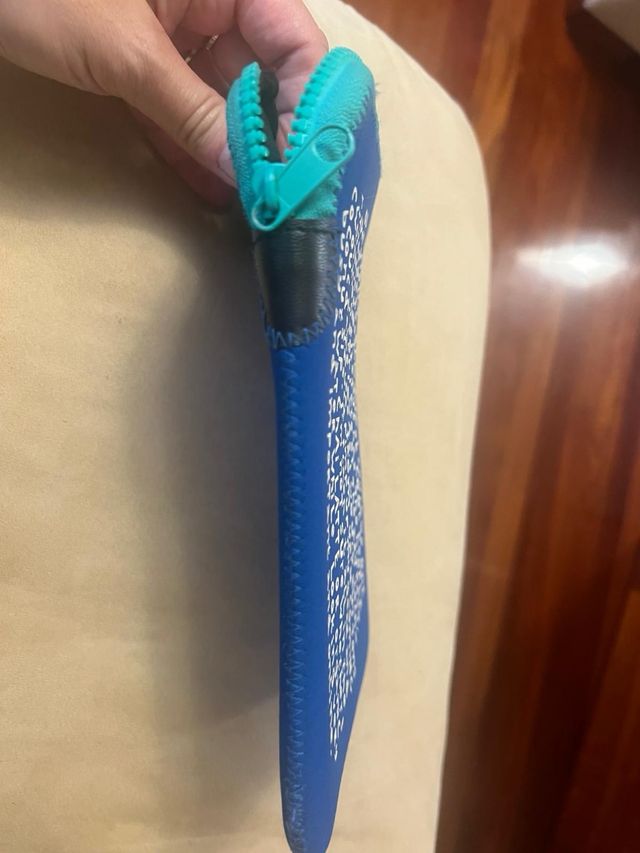 Custodia per iPad Mini blu e bianca