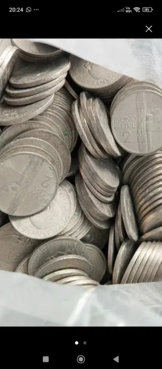 Lotto 100 pezzi buoni da 2 lire 1923/24