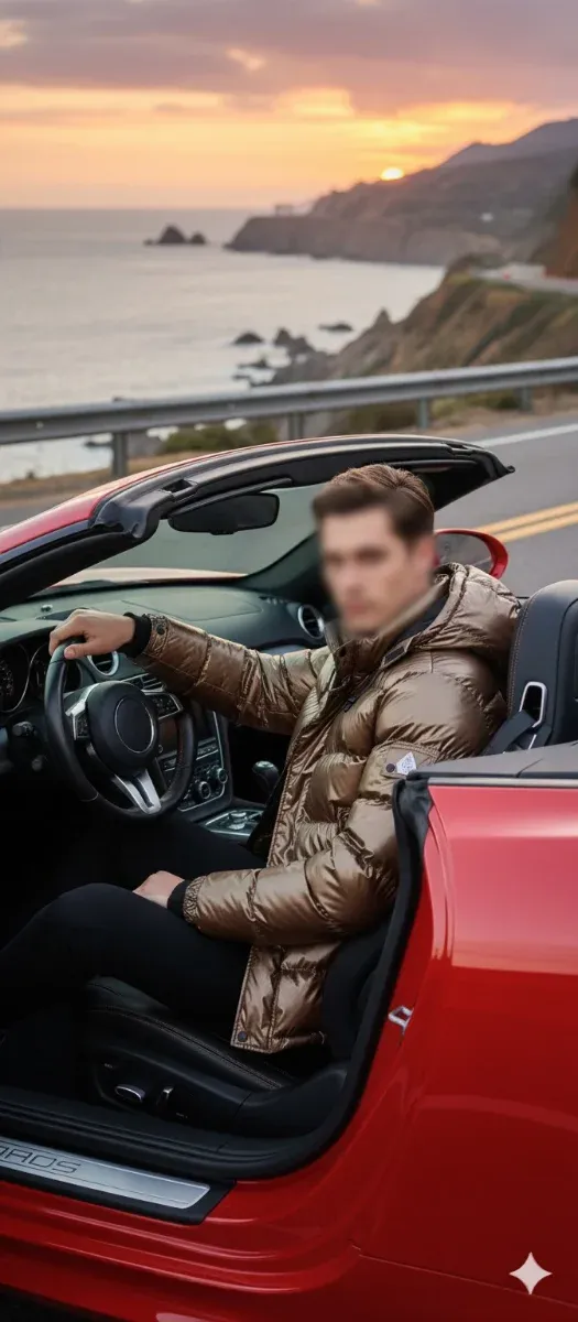 Cazadora dorada acolchada