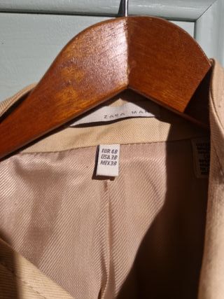 Chaqueta Zara Beige Talla M