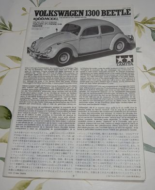 Maqueta Tamiya Volkswagen Escarabajo 1/24