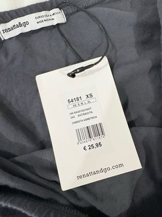 Top asimétrico Renatta&Go gris Talla XS