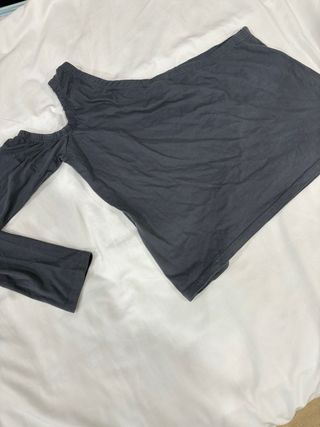 Top asimétrico Renatta&Go gris Talla XS