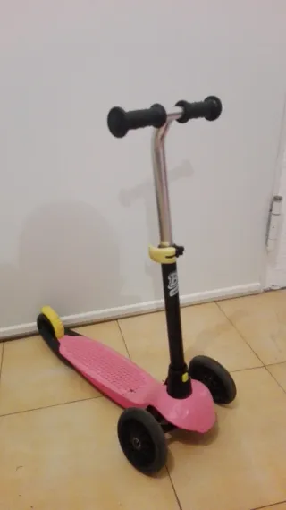 Patinete 3 ruedas rosa niña