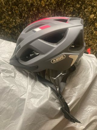 Casco Bici MTB Abus Talla XS-S Gris/Rosa