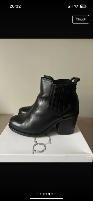 Stivaletti Max Mara Pelle Neri