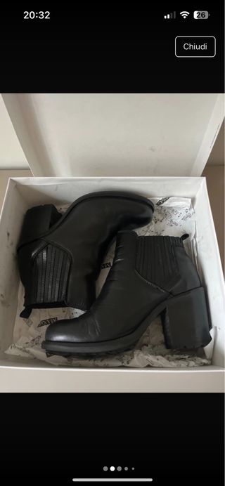 Stivaletti Max Mara Pelle Neri