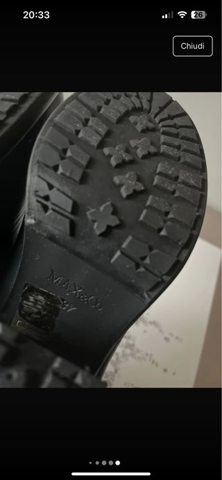 Stivaletti Max Mara Pelle Neri