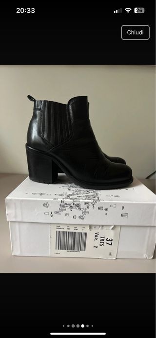 Stivaletti Max Mara Pelle Neri