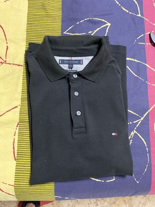 Polo Tommy Hilfiger Negro Talla M
