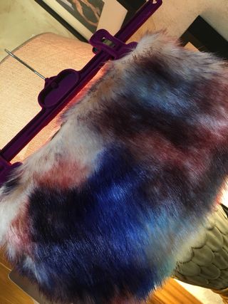 Bolso de mano pelo multicolor