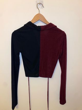 Camisa Bershka bicolor elástica Talla M