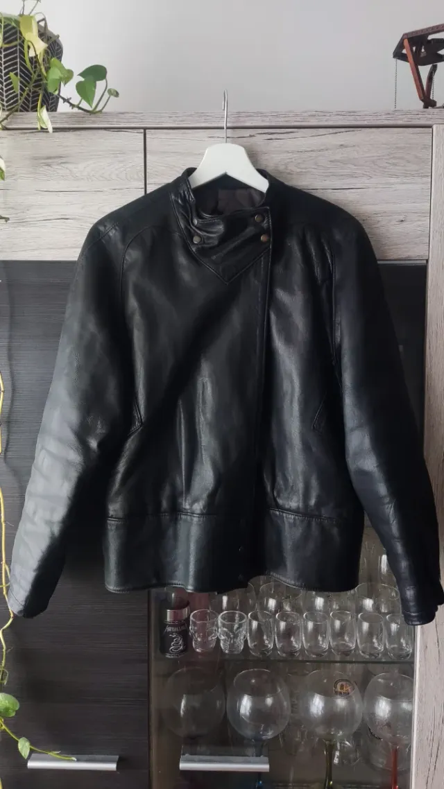 Cazadora bomber piel vintage