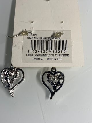 Pendientes Corazón con Piedras 