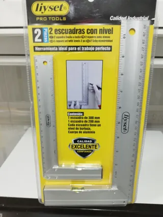 Set 2 Escuadras con Nivel Liyset