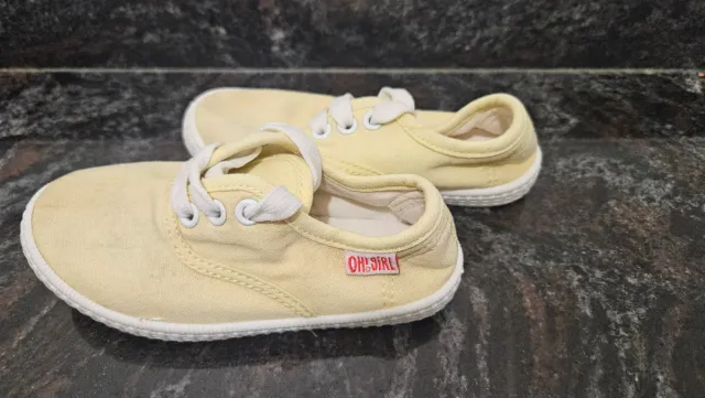 Zapatillas lona infantil OH!GIRL amarillas Talla26