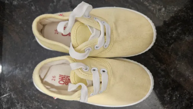 Zapatillas lona infantil OH!GIRL amarillas Talla26