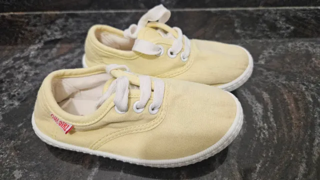 Zapatillas lona infantil OH!GIRL amarillas Talla26