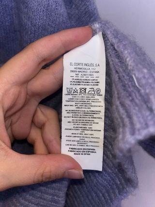 Jersey Easy Wear Cuello Alto Lila Talla Única