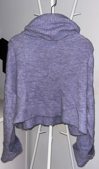 Jersey Easy Wear Cuello Alto Lila Talla Única