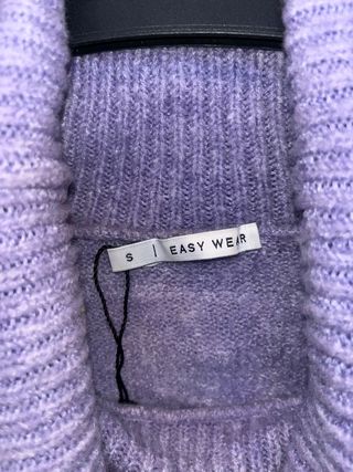 Jersey Easy Wear Cuello Alto Lila Talla Única