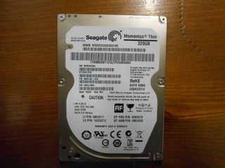 Hard disk 2,5 320GB Seagate Momentus Thin