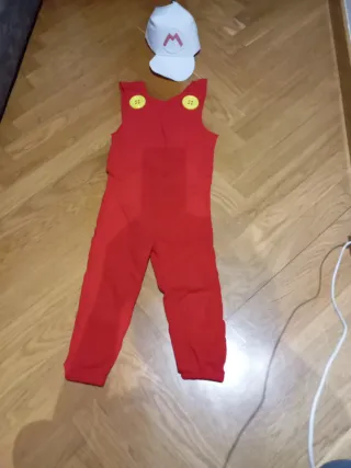 Disfraz Mario Bros Fuego 5-7 años