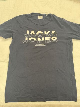 Camiseta Jack & Jones Azul Talla M Hombre