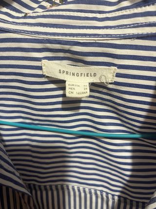 Camisa Springfield rayas flores Talla S