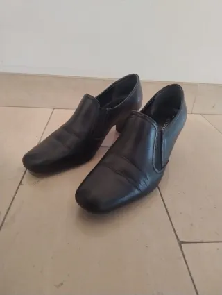 Mocassini con tacco donna neri 39 Soft Breeze