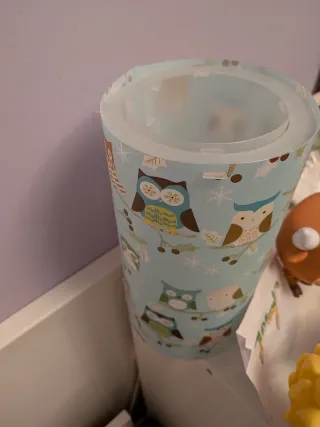 Lampada per bambini gufo blu