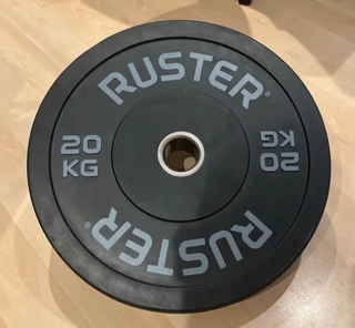 Disco Olímpico Bumper Ruster 20 kg