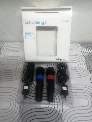 Micrófonos Wii Bigben (Let's Sing)