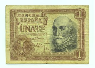 Billete 1 Peseta Banco de España 1953