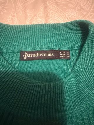 Jersey verde de manga larga