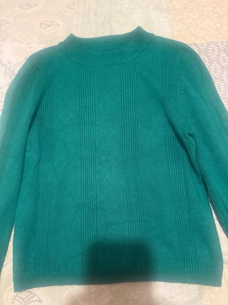 Jersey verde de manga larga